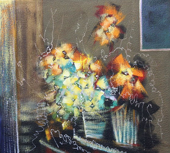 Abstract style landscape paintings