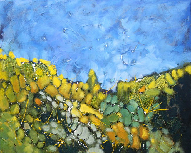 Abstract style landscape paintings