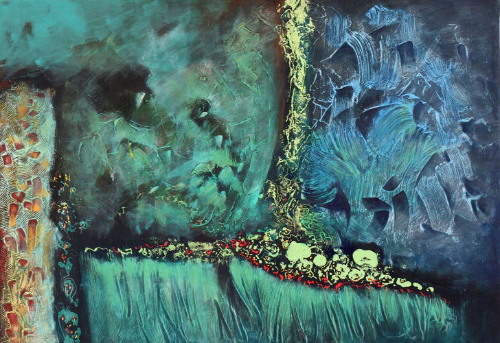 Abstract and mixed media technique