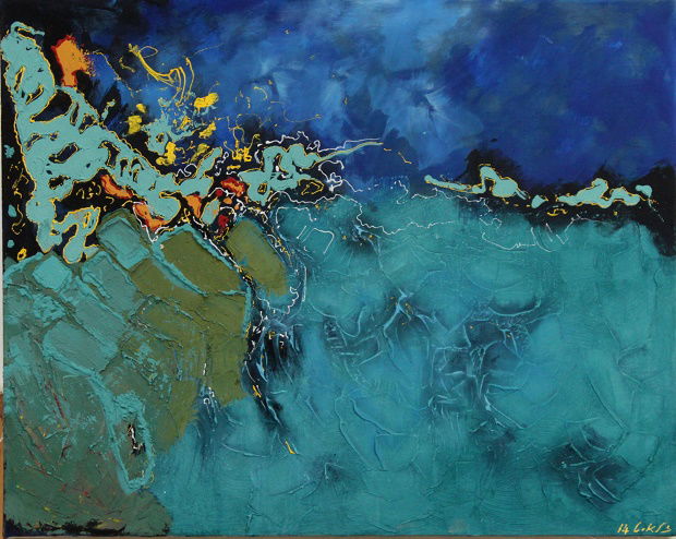 Abstract and mixed media technique