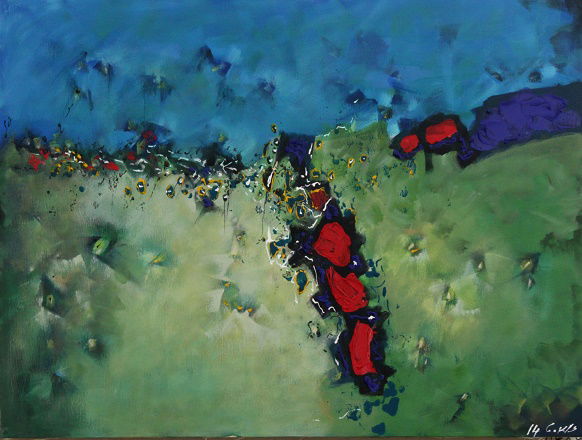 Abstract and mixed media technique