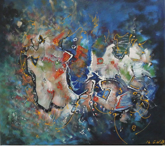 Abstract and mixed media technique