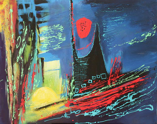 Abstract and mixed media technique