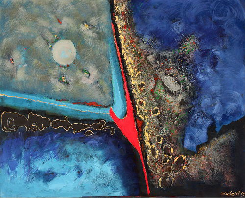 Abstract and mixed media technique