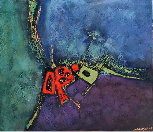 Abstract and mixed media technique