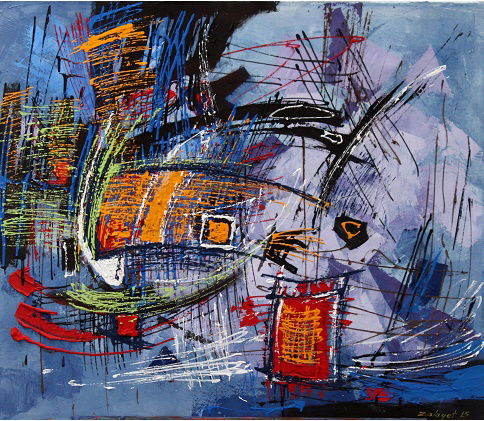 Abstract and mixed media technique