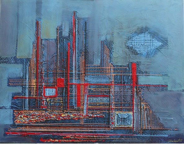 Abstract and mixed media technique