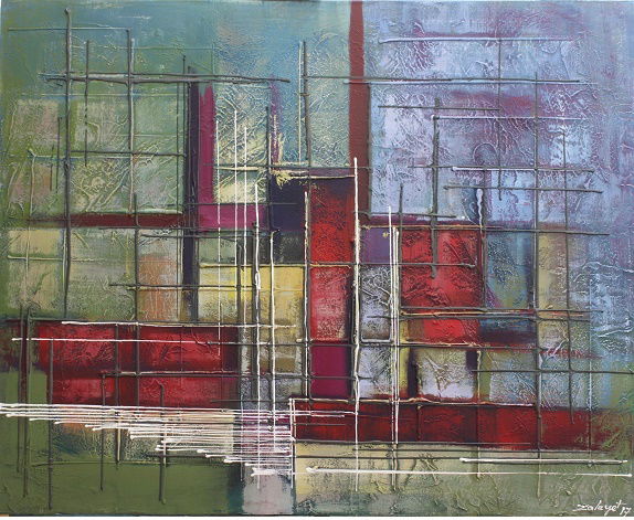 Abstract and mixed media technique