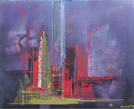 Abstract and mixed media technique