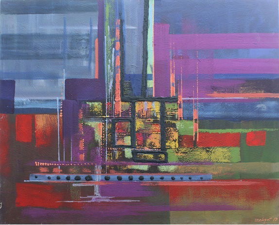 Abstract and mixed media technique