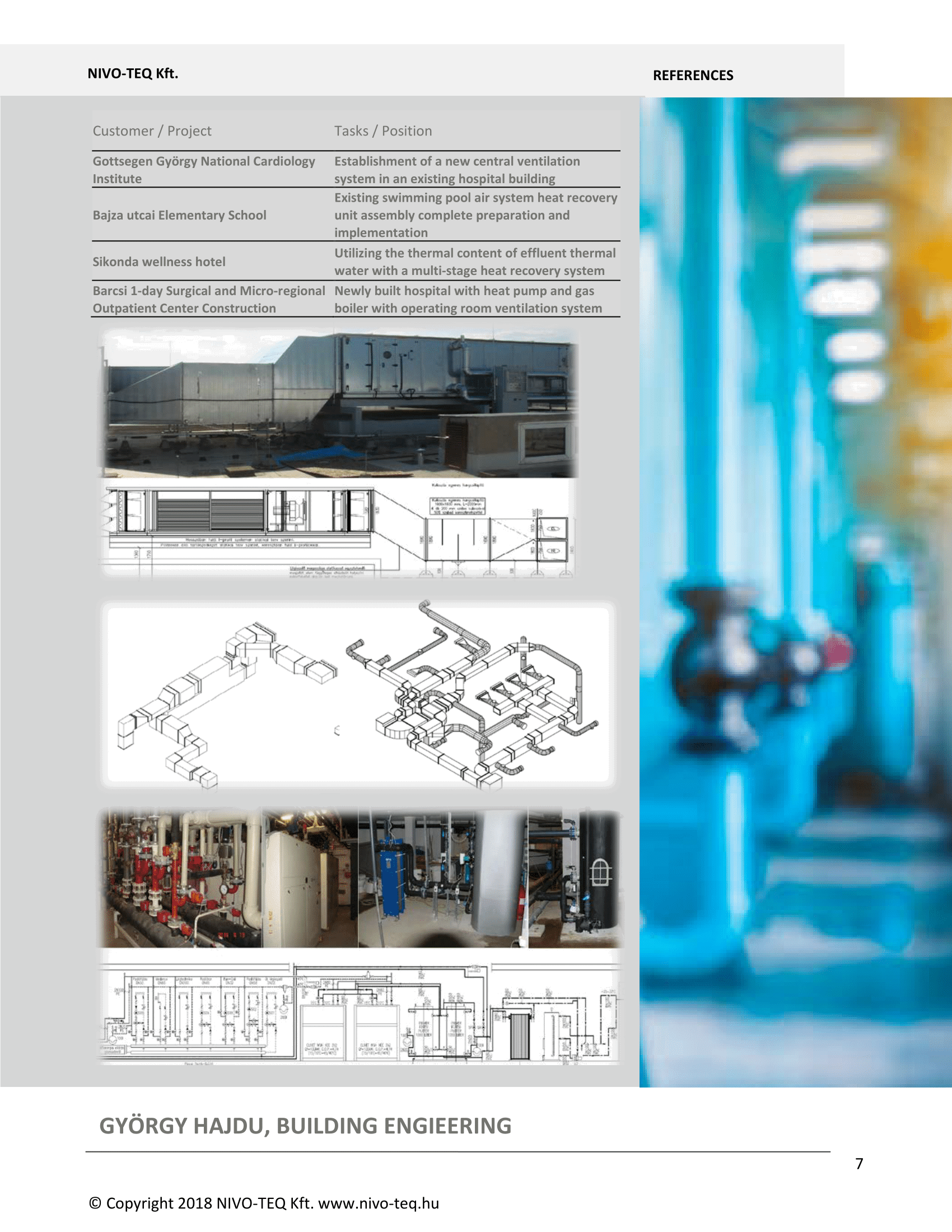GYÖRGY HAJDU, BUILDING SERVICE ENGINEERING, HVAC