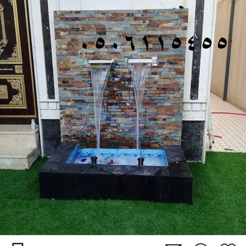  صور بحرات شلالات منزلية شلالات جدارية 0506115455